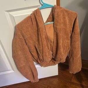 Altard State Ribbed Cropped Bomber Jacket